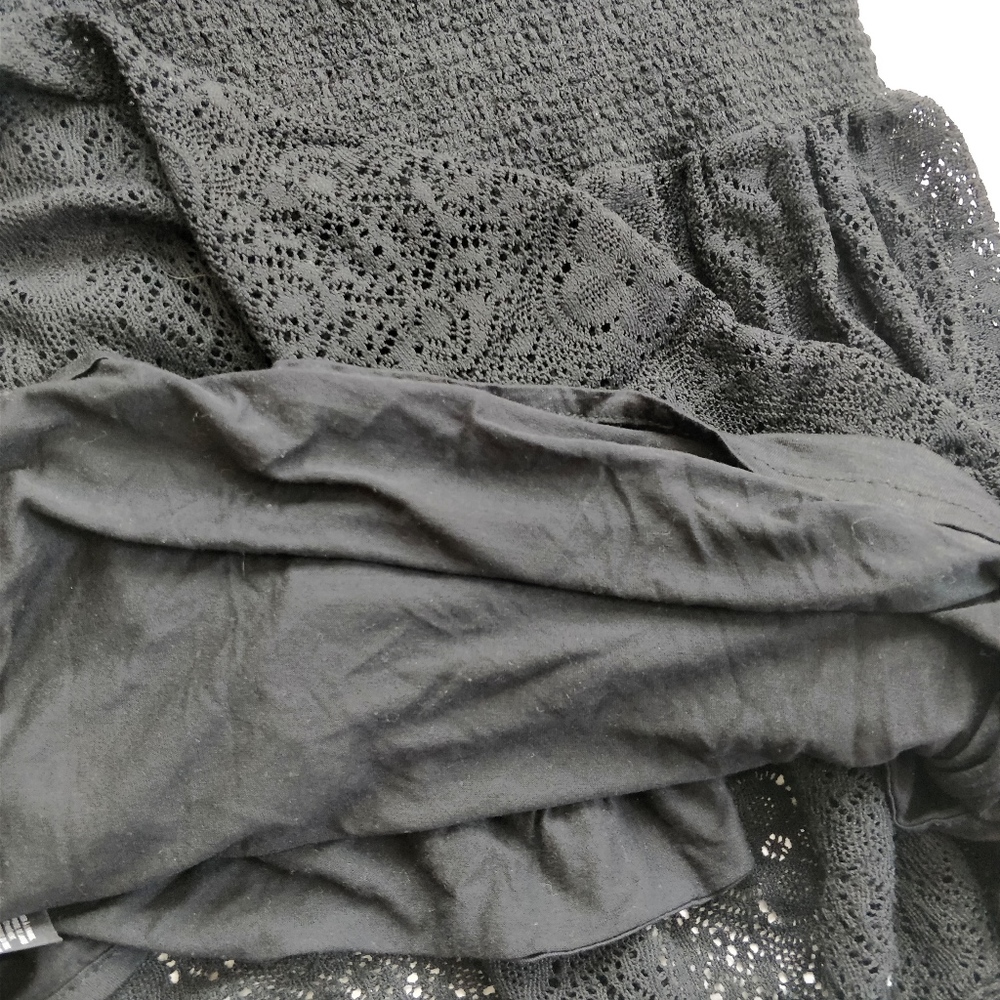 ANTHROPOLOGIE Leifnotes Black Lace Hi-Lo Dress, S - Picture 5 of 7